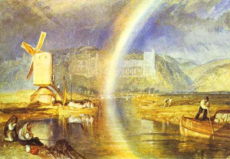 J.M.W. Turner Arundel Castle, with Rainbow. oil painting image